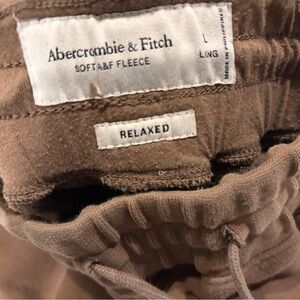 Abercrombie & Fitch Soft Brown Fleece Joggers